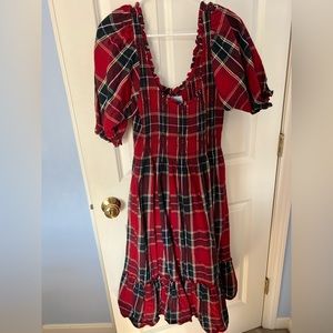 Hill House red tartan Louisa dress